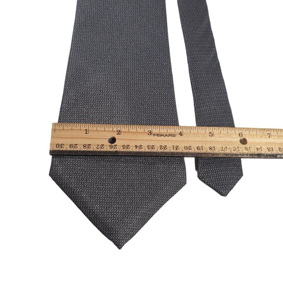 Perry Ellis Portfolio Mens Necktie Accessory Office Work Dad Gift Gray Black - Picture 3 of 5